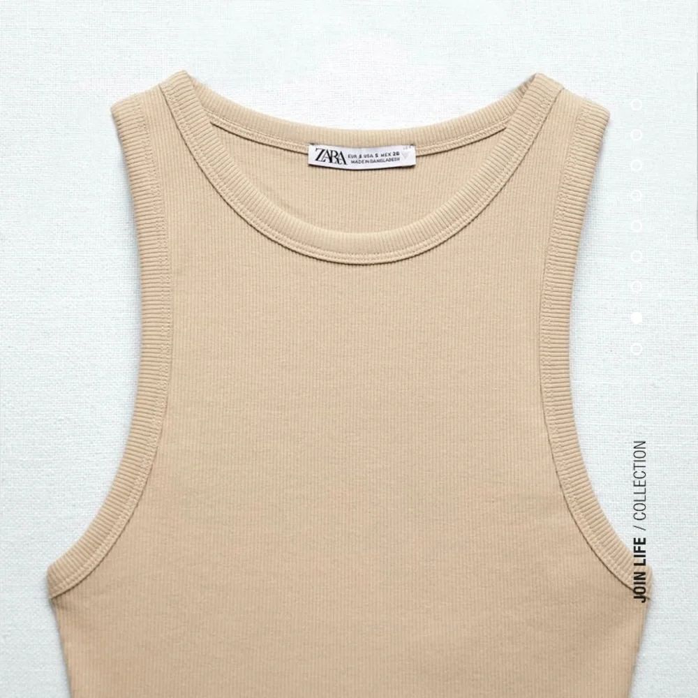 Zara Ribbed Crop Top - Picture 3 of 9